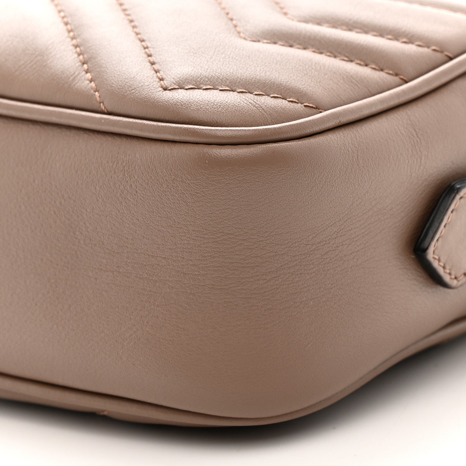 Calfskin Matelasse Mini GG Marmont Chain Shoulder Bag Porcelain Rose
