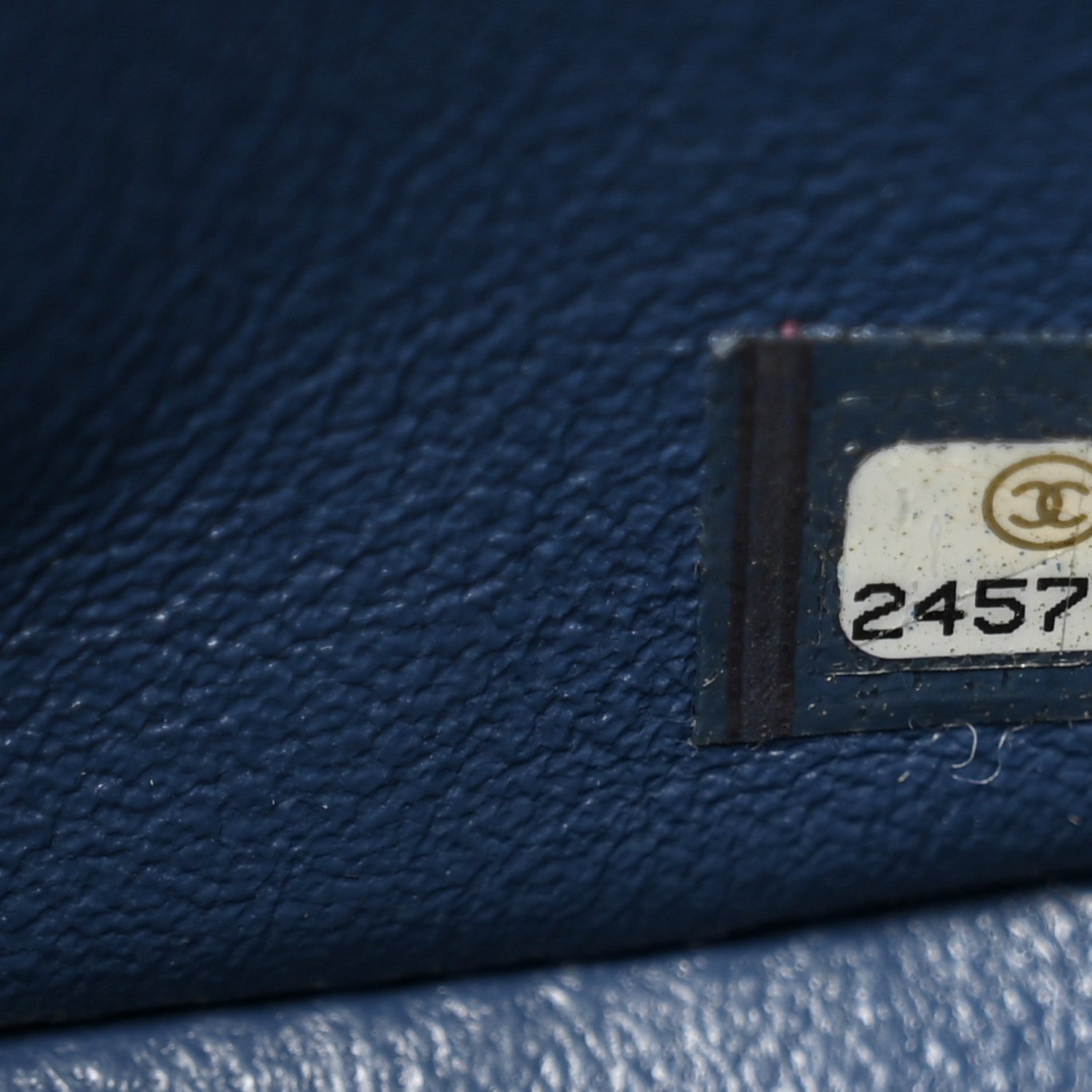 Caviar Quilted Mini Square Flap Navy