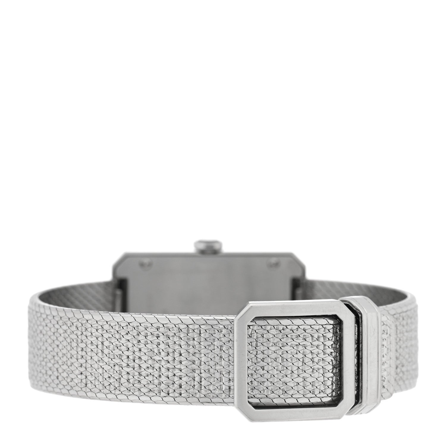 Stainless Steel 26mm Boy-friend Tweed Quartz Watch Black