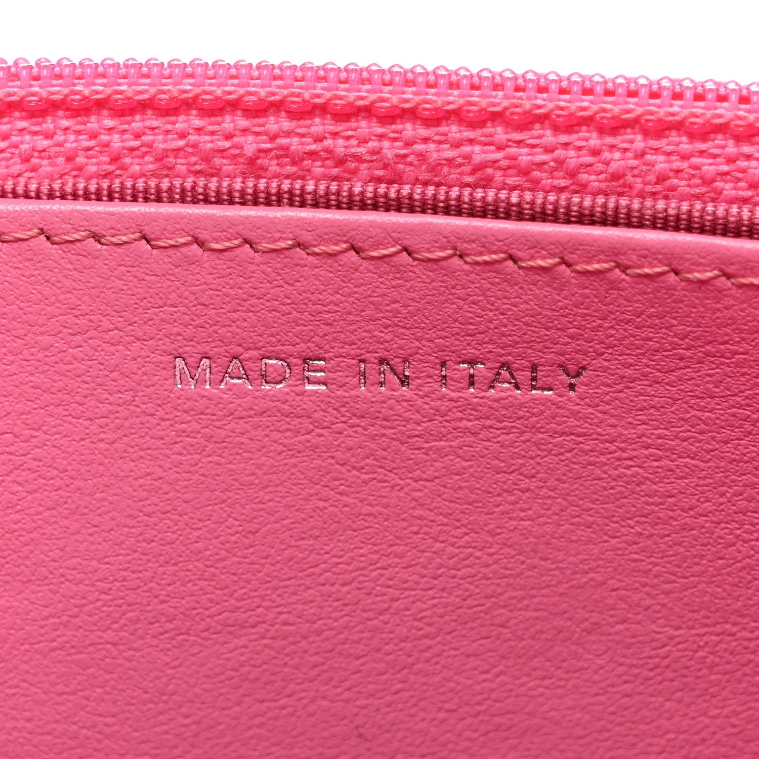 Aged Calfskin Quilted Gabrielle Wallet On Chain WOC Pink