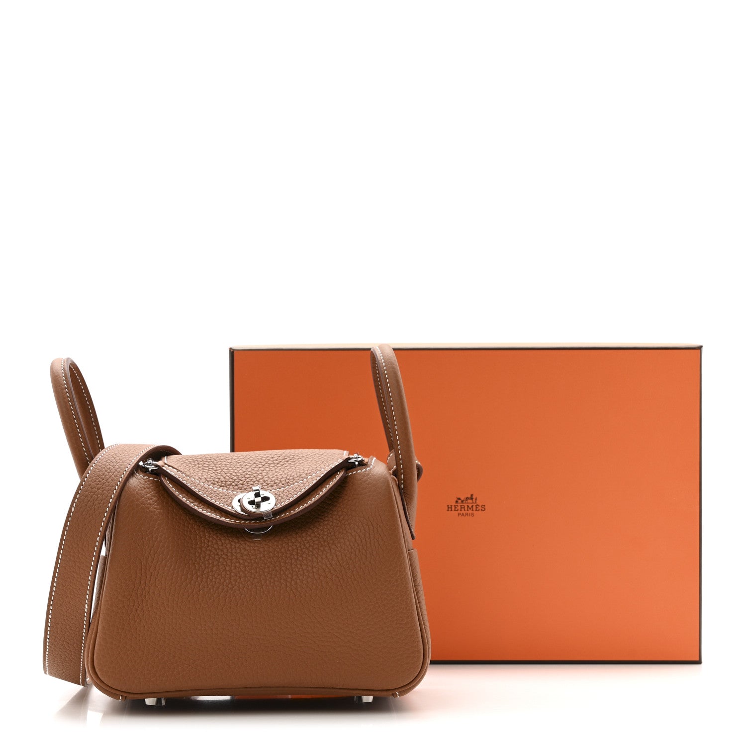 Taurillon Clemence Mini Lindy 20 Gold