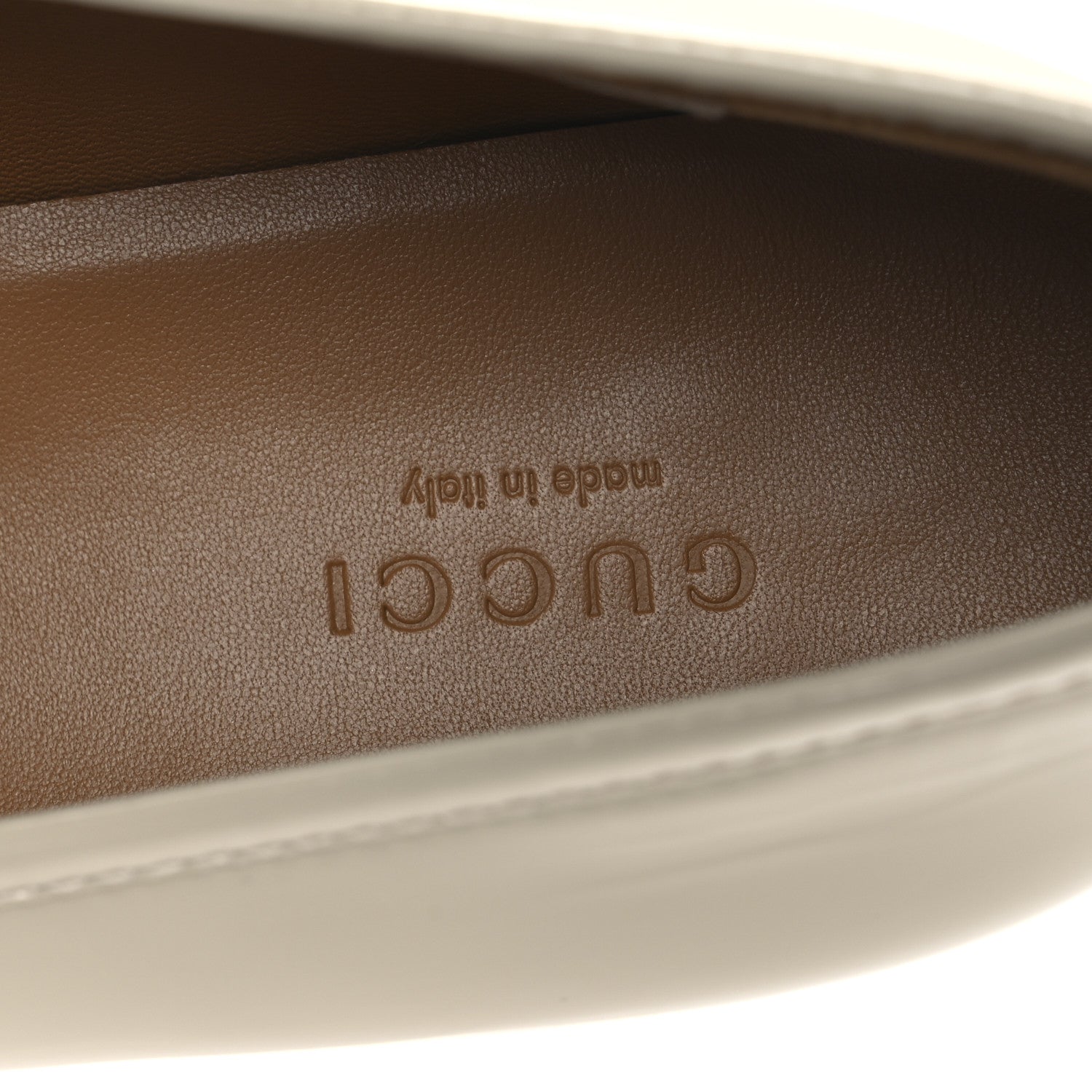 Patent Womens Jordaan Loafers 39.5 New Ivory