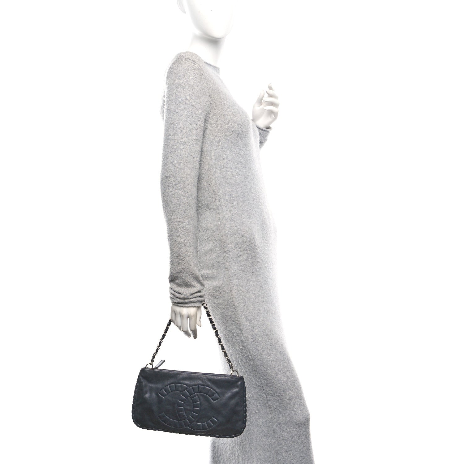 Calfskin On the Bund Pochette Black