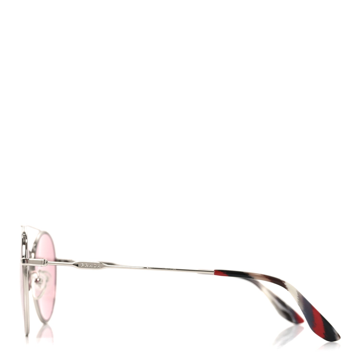 Round Sunglasses VPR 55U Rosa Silver