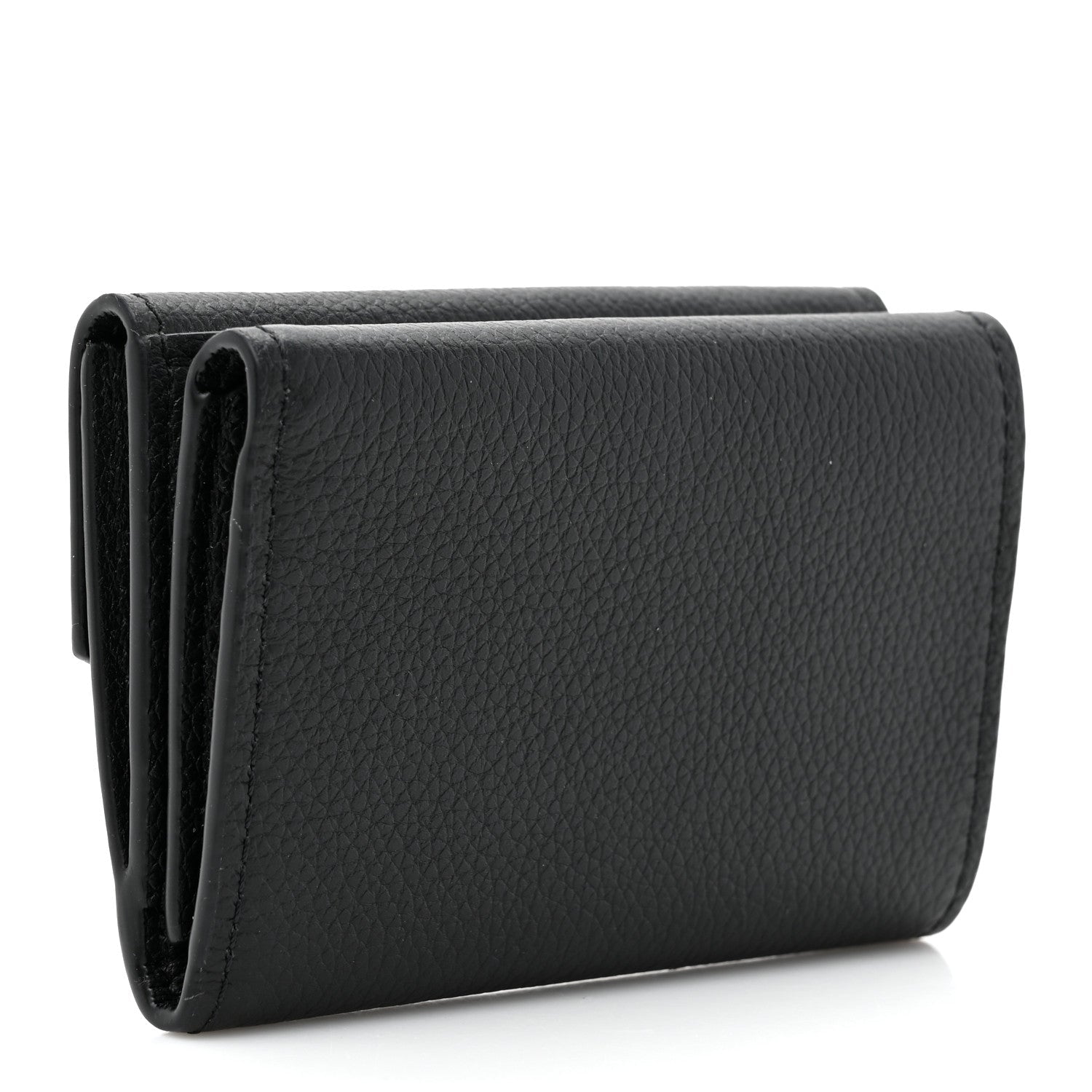 Soft Calfskin Lockmini Wallet Black