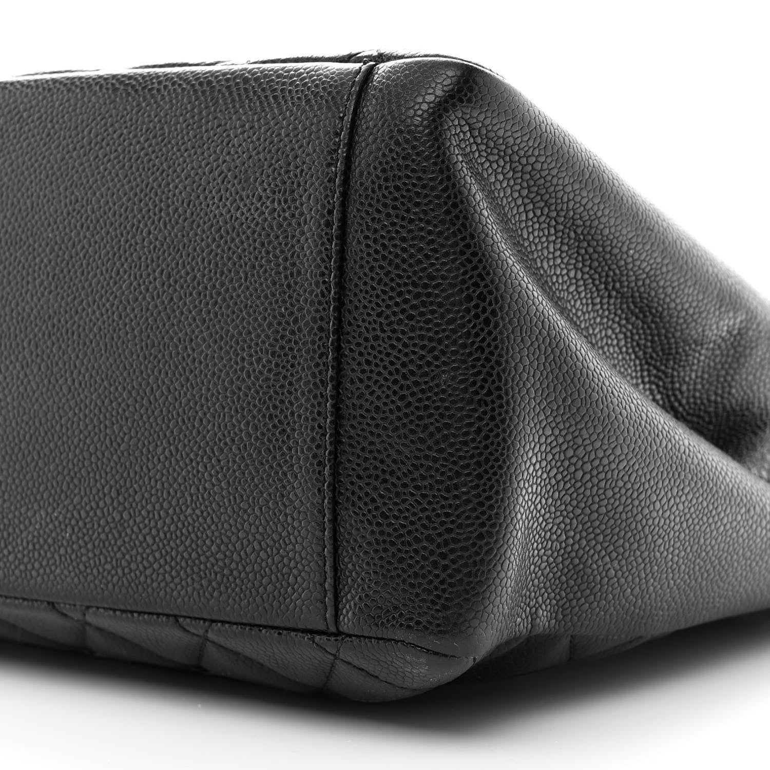 Caviar Quilted Grand Shopping Tote GST Black