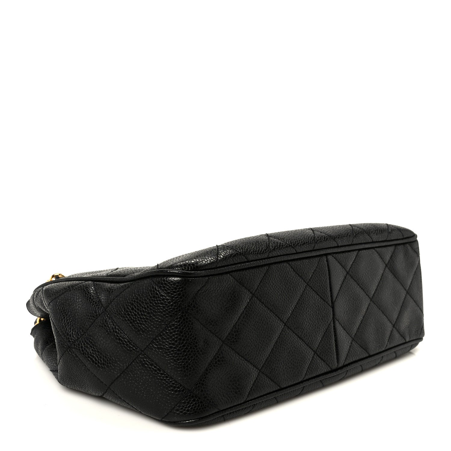 Caviar Quilted Shoulder Bag Black