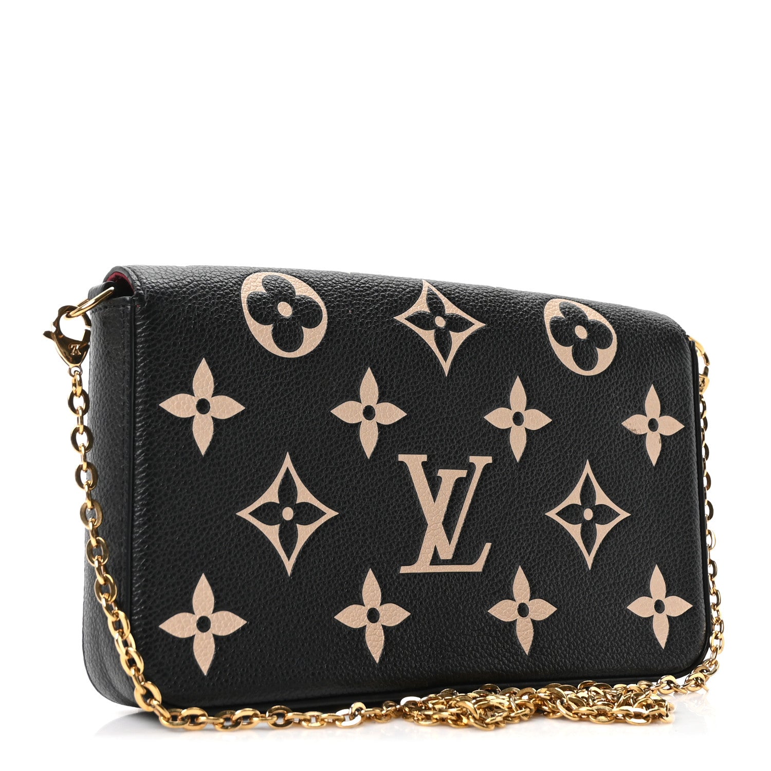Empreinte Monogram Giant Felicie Pochette Black Beige