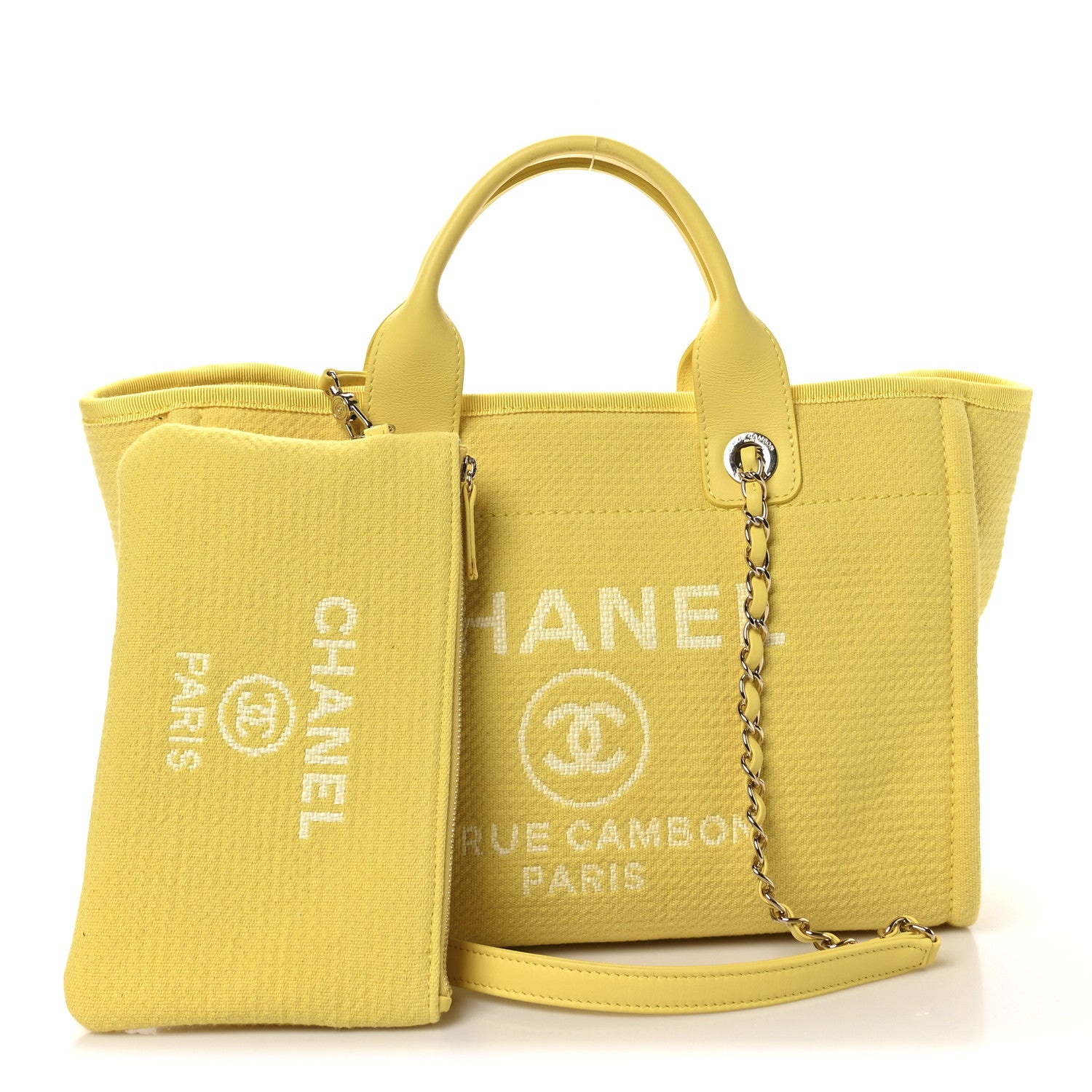 Mixed Fibers Small Deauville Tote Yellow