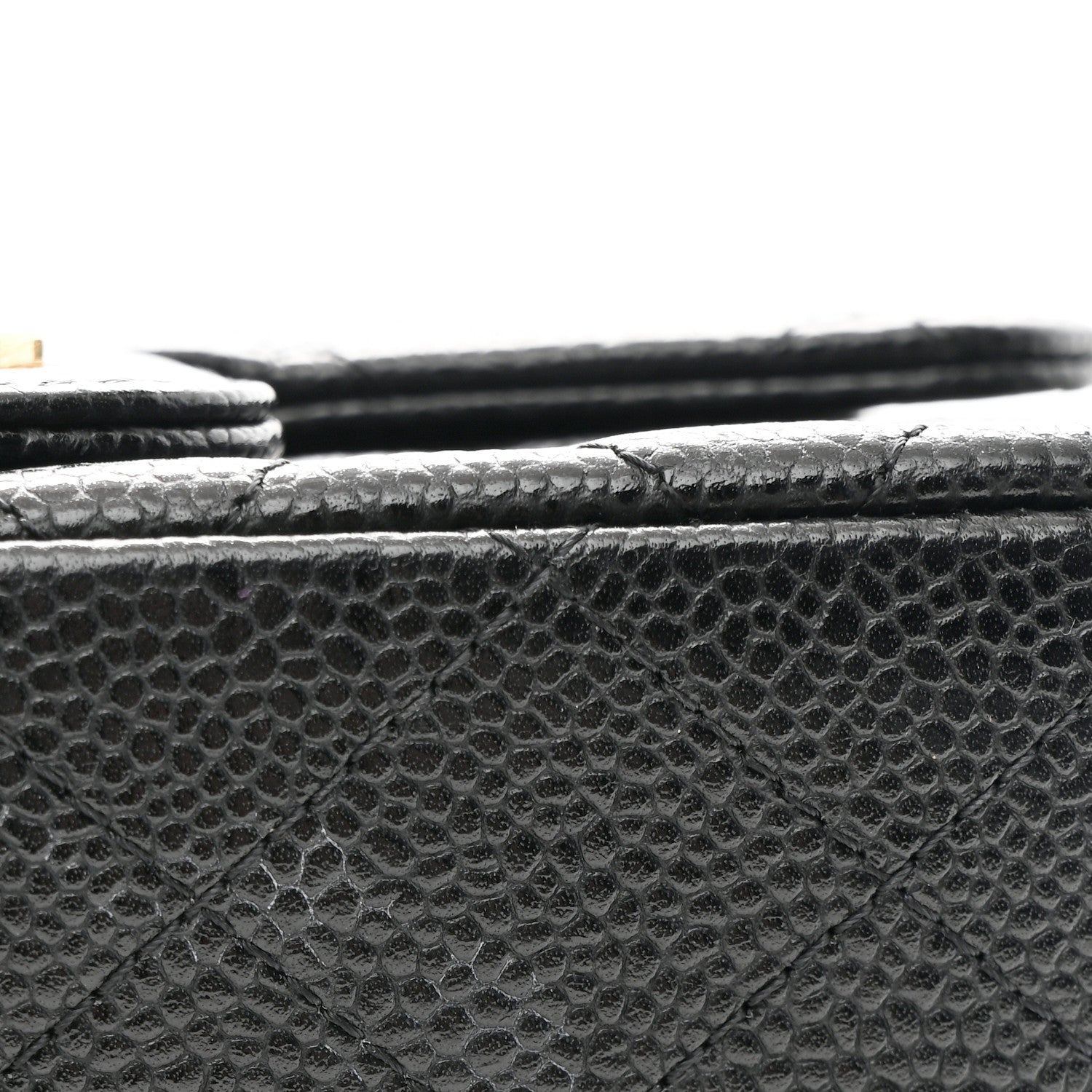 Caviar Quilted Mini Square Flap Black