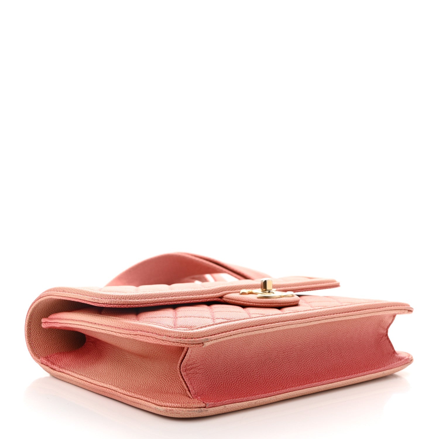 Caviar Quilted Medium Sunset On The Sea Flap Coral