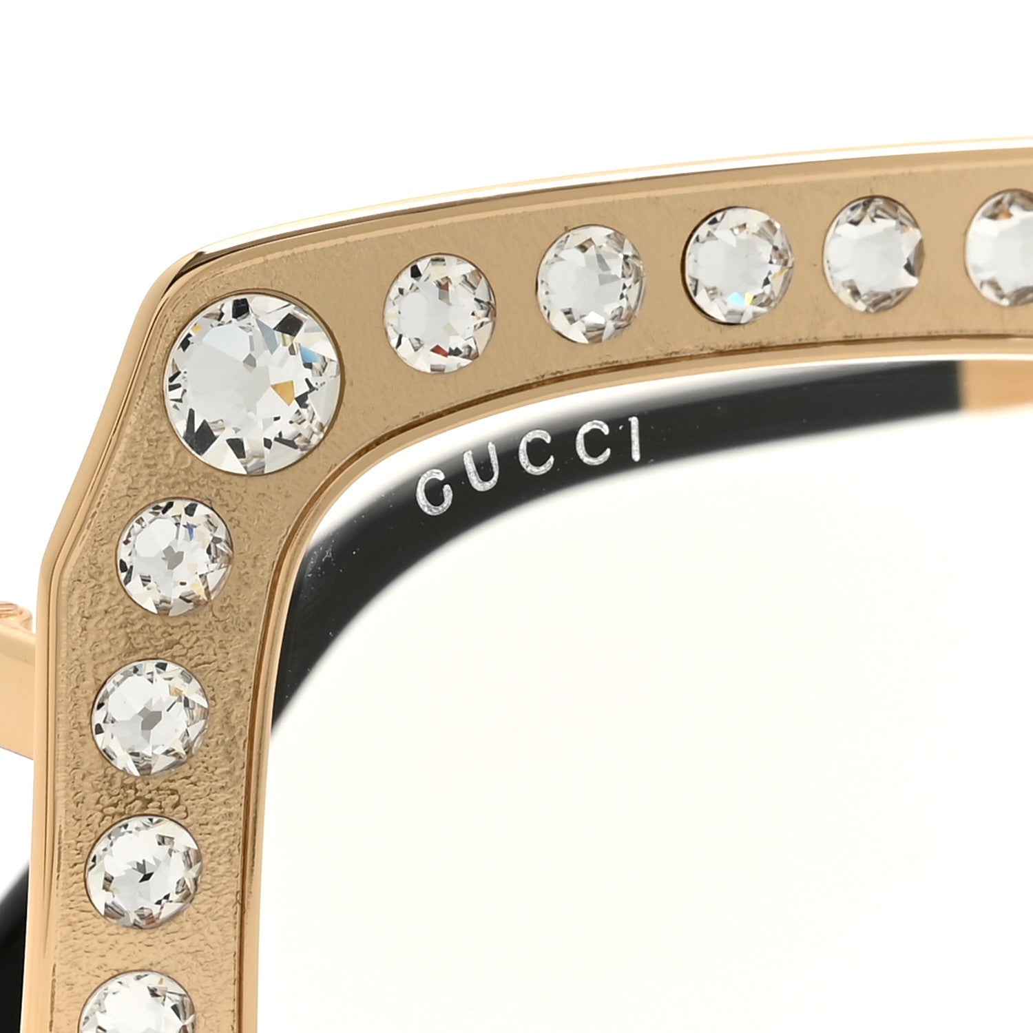 Metal Acetate Crystal Oversize GG0115S Eyeglasses Gold