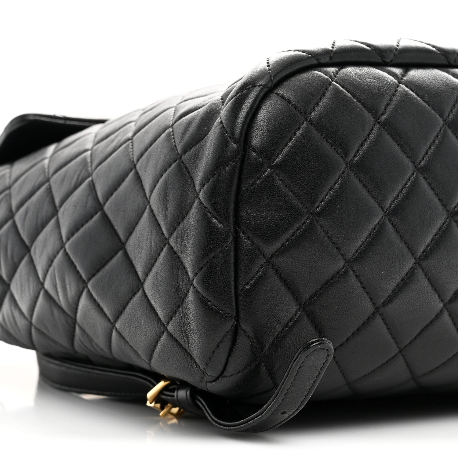 Lambskin Quilted Large Urban Spirit Backpack Black