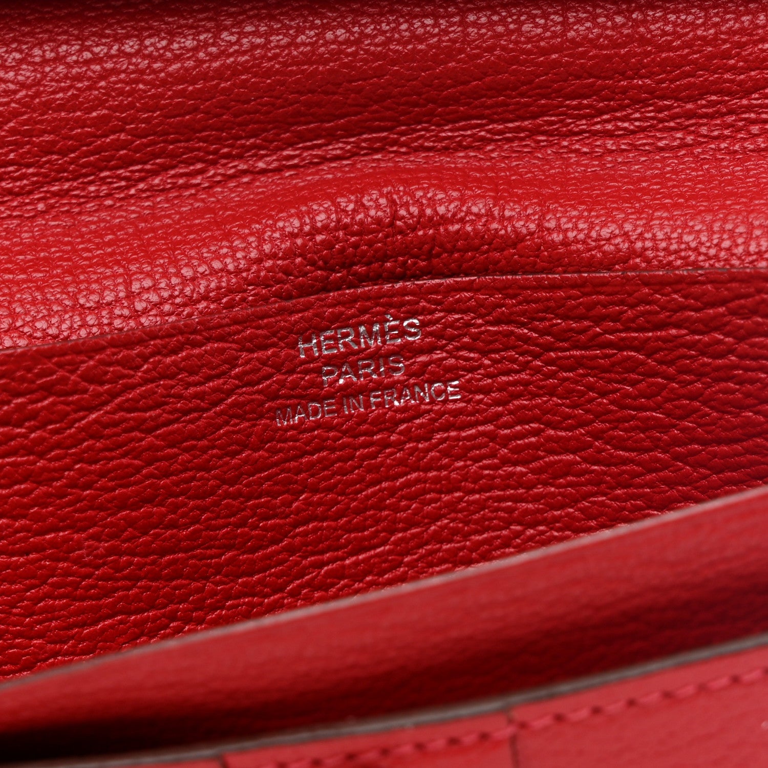 Chèvre Mysore Bi-Color Bearn Gusset Wallet Rose Lipstick Rouge Casaque