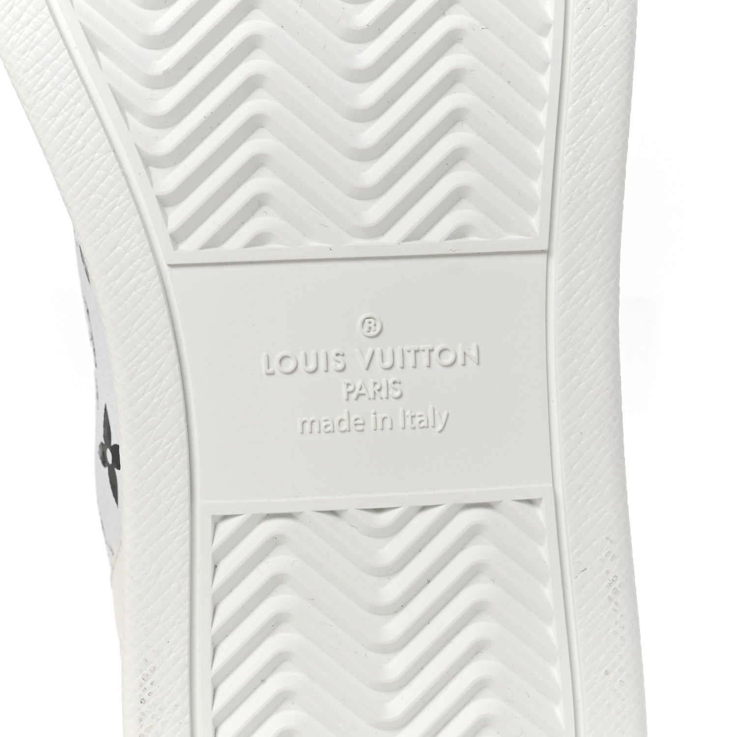 Calfskin Monogram Rivoli High Top Sneakers 10 White