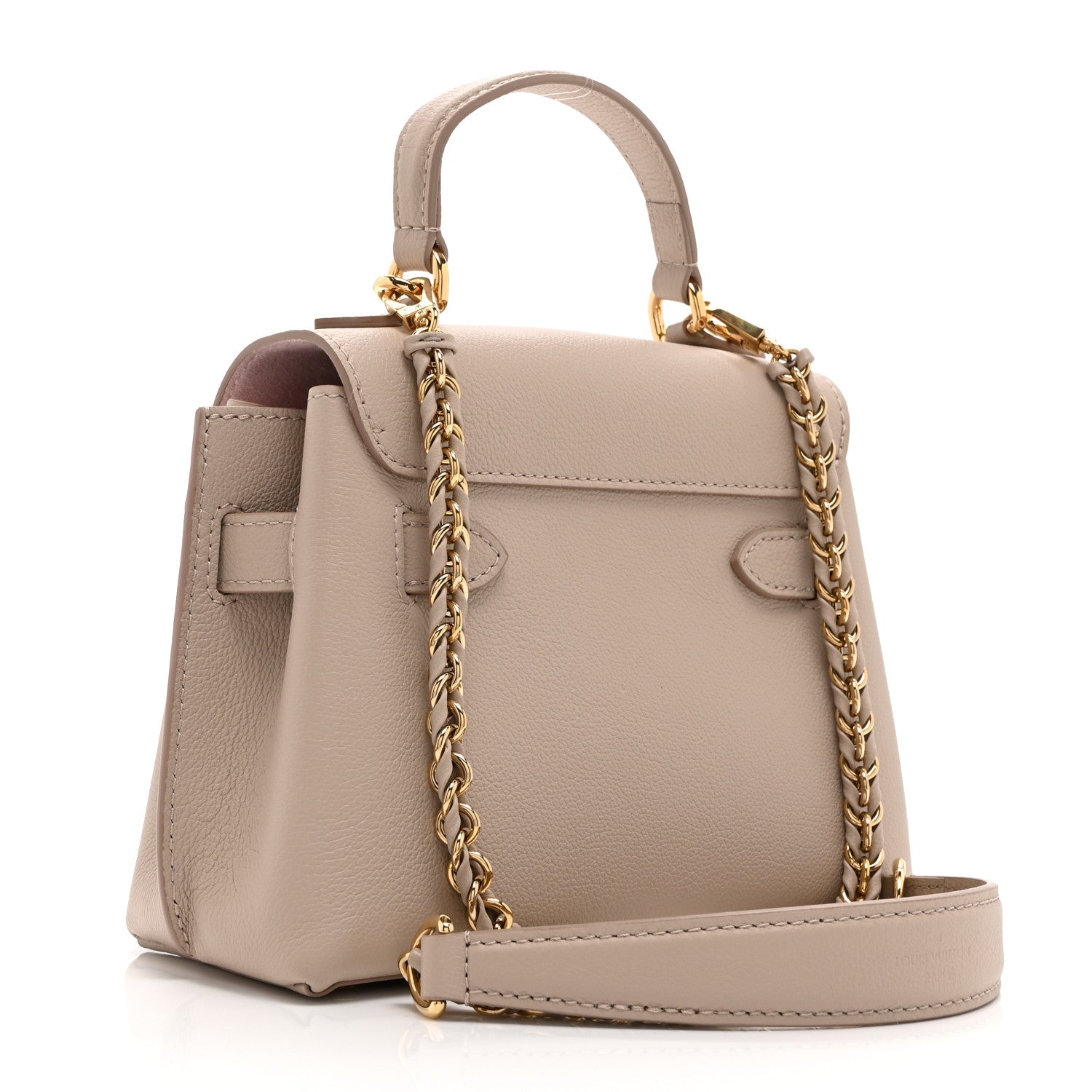 Soft Calfskin Mini Lockme Ever Greige