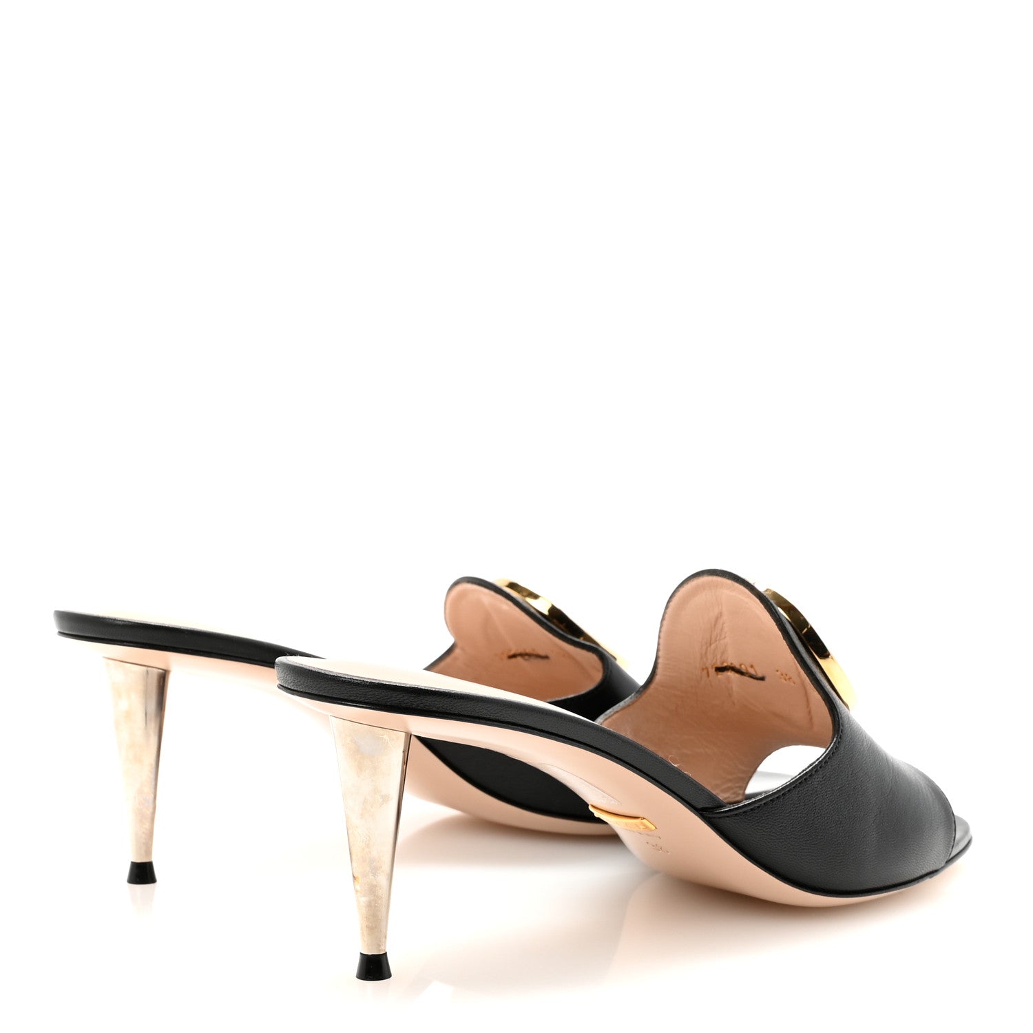 Malaga Kid Blondie 65mm Slide Sandals 38 Black