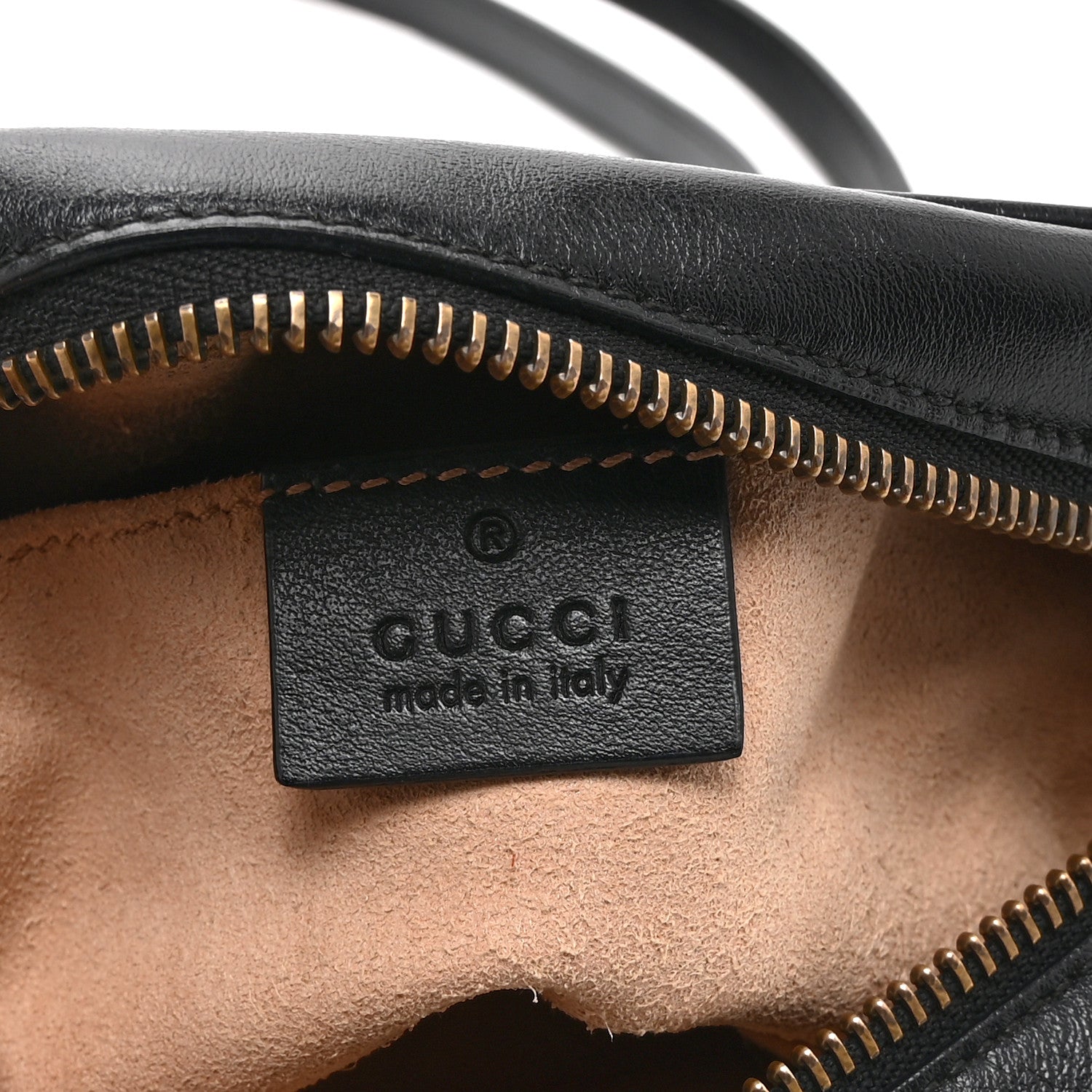 Calfskin Matelasse Mini GG Marmont Chain Shoulder Bag Black