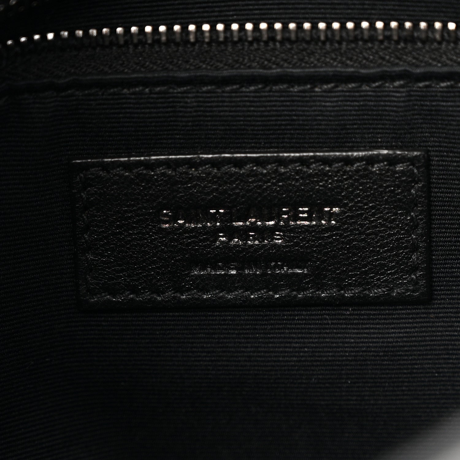 Lambskin Quilted Metal Small Loulou Puffer Monogram Chain Satchel  Black