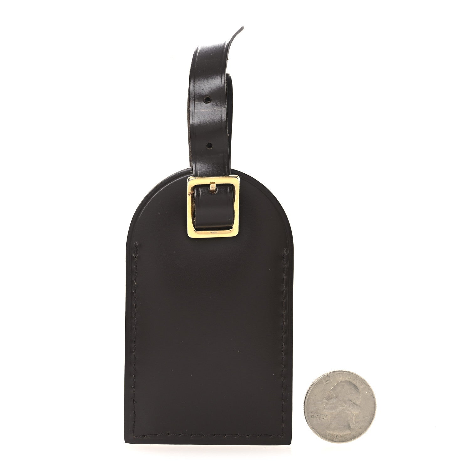 Calfskin Luggage Tag Ebene