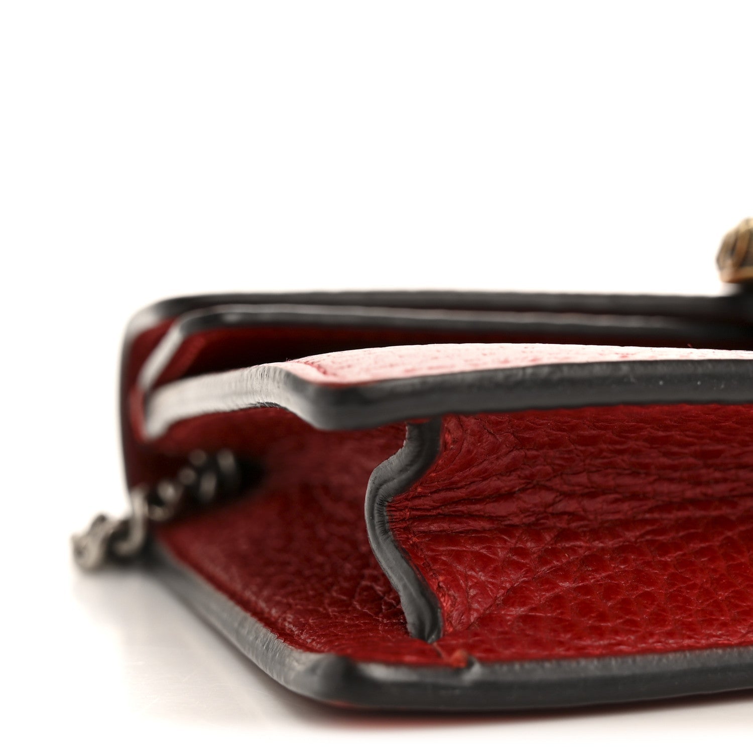 Calfskin Super Mini Dionysus Shoulder Bag Hibiscus Red