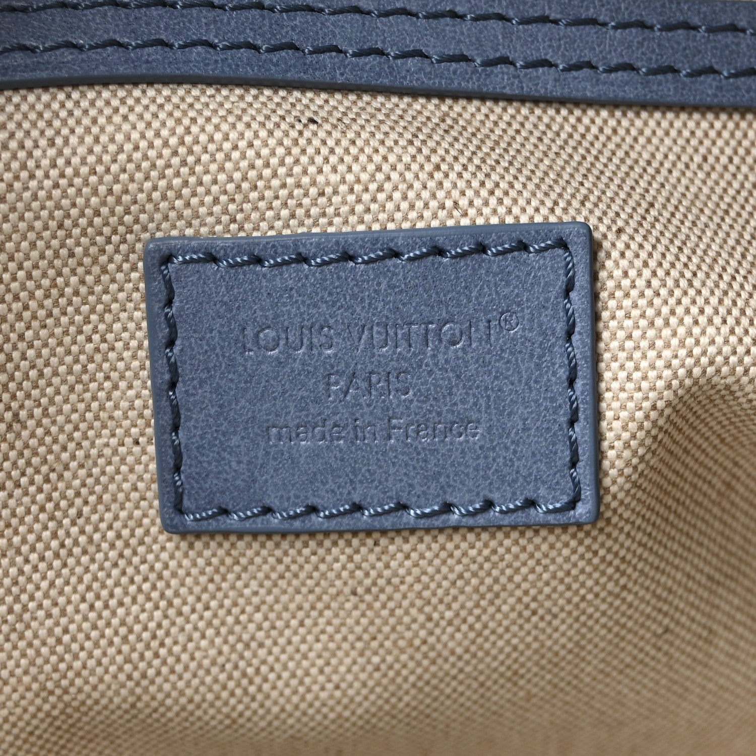 Damier Denim Vagabond Hobo Blue