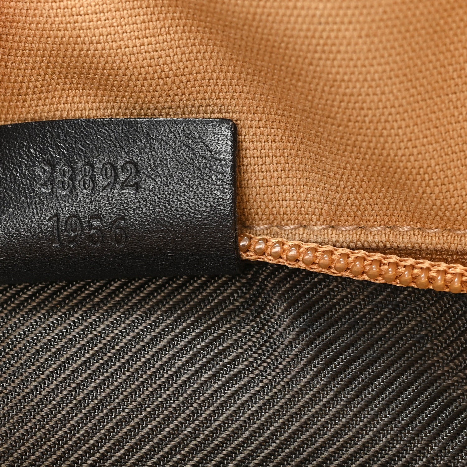 Canvas Calfskin Monogram Tall Tote Beige