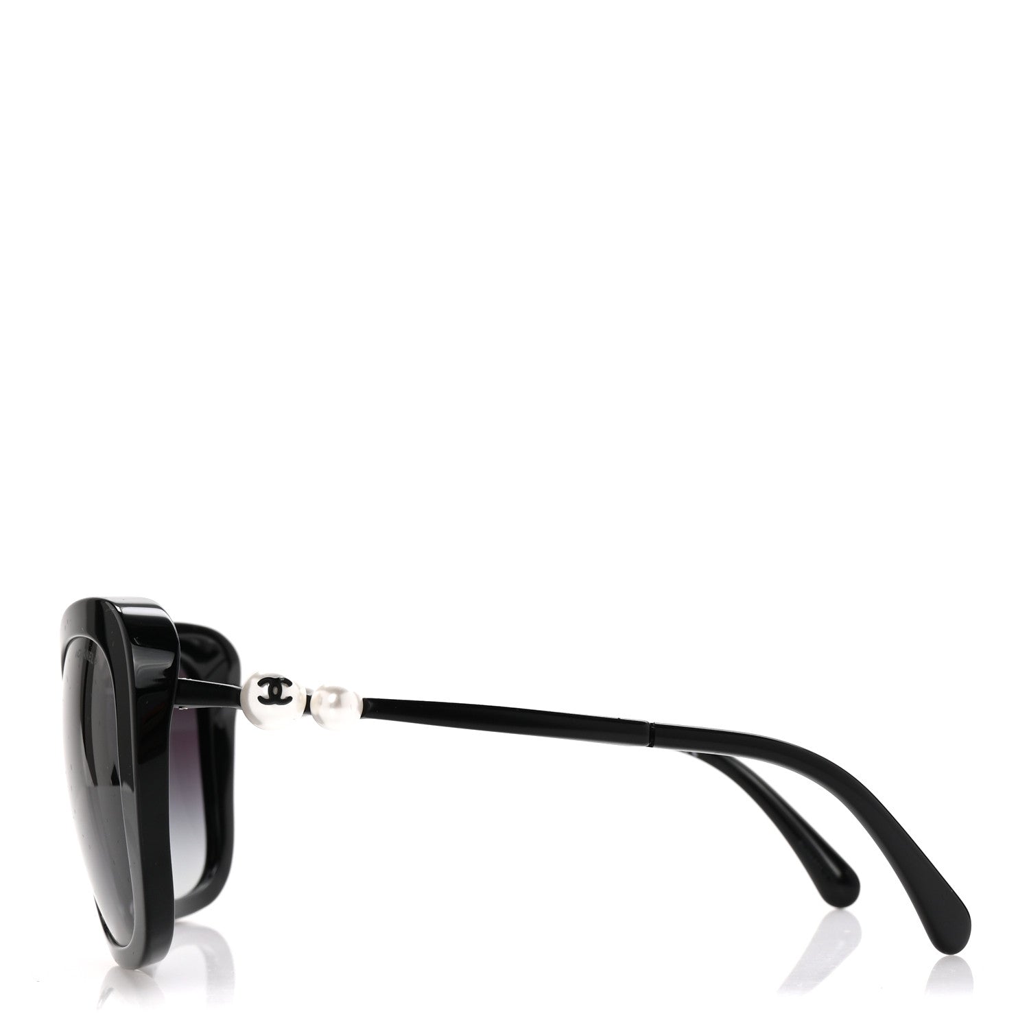 Acetate Polarized Butterfly Winter Pearl Sunglasses 5339-H-A Black