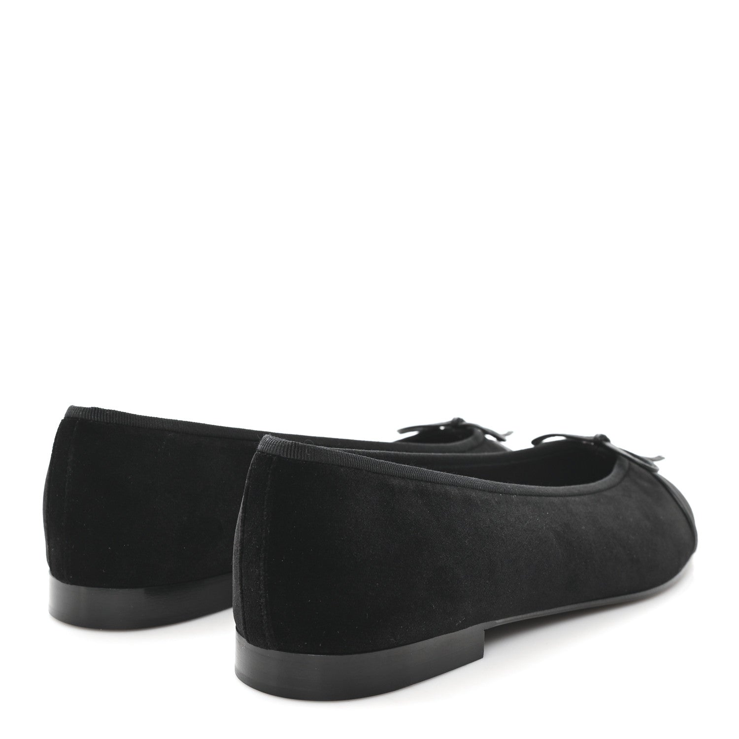 Suede Cap Toe CC Ballerina Flats 41 Black