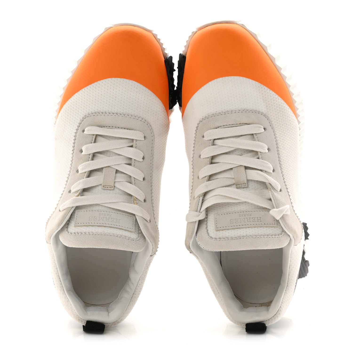 Graphic Mesh Suede Goatskin Womens Bouncing Sneakers 37 Orange Multicolor