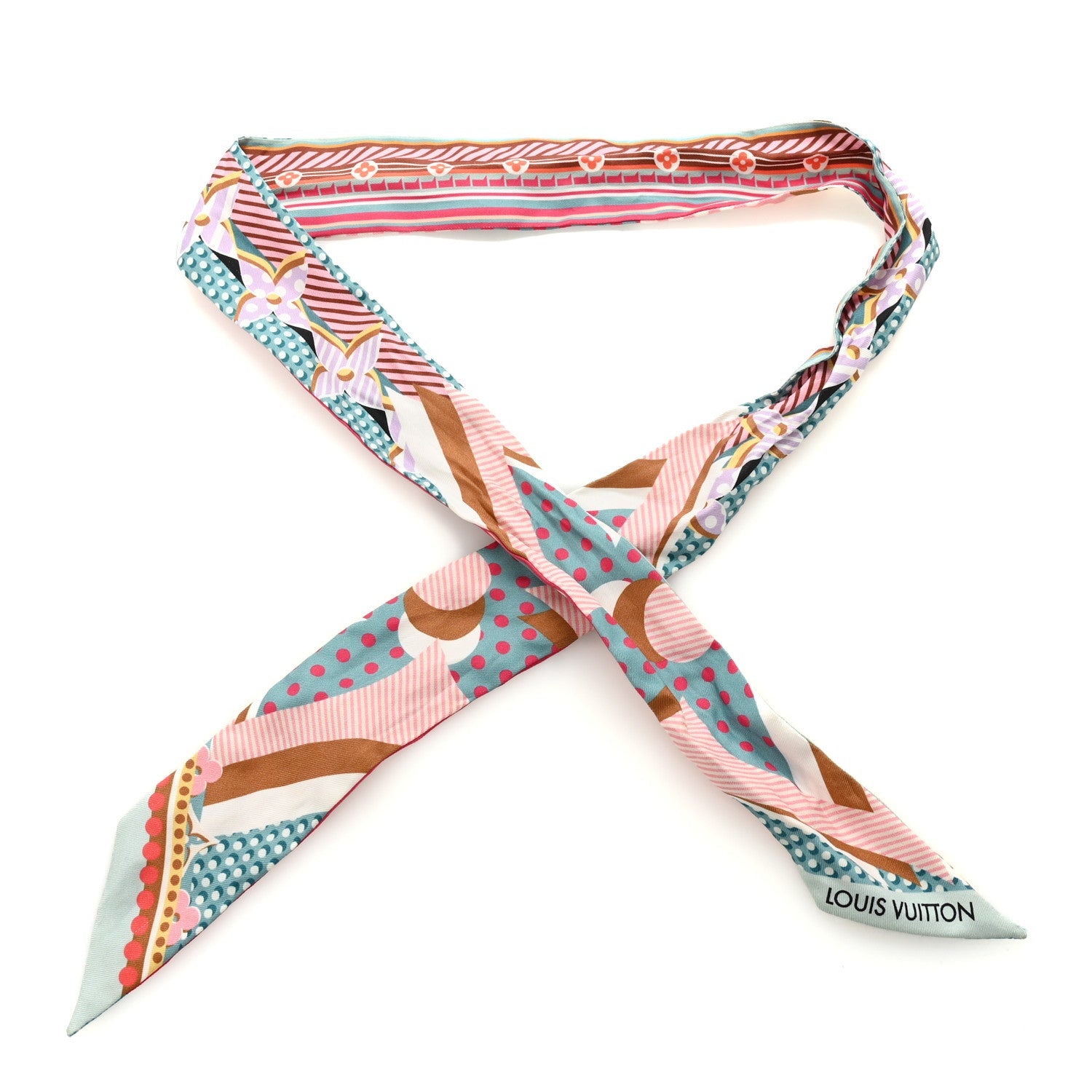 Silk Pop Monogram BB Bandeau Turquoise