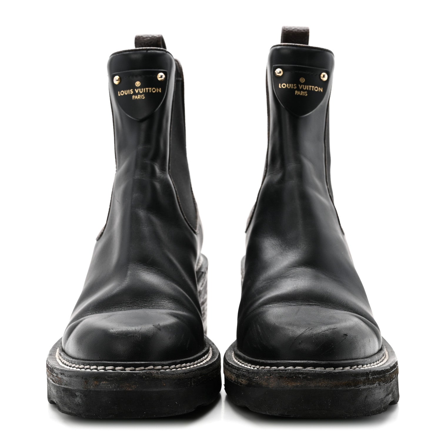 Calfskin Monogram Beaubourg Ankle Boots 38 Black