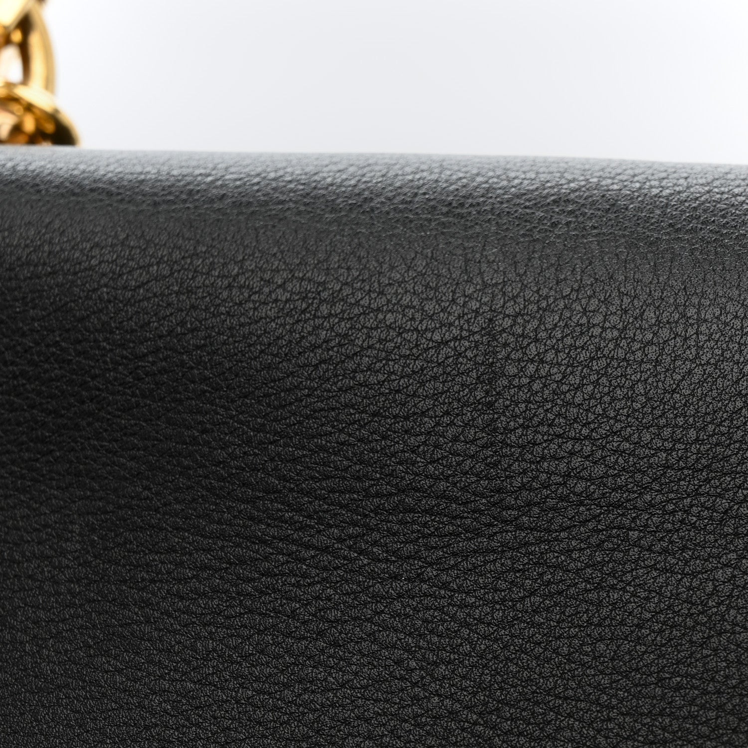 Roxy Calfskin Web Medium Studded Blondie Shoulder Flap Bag Black