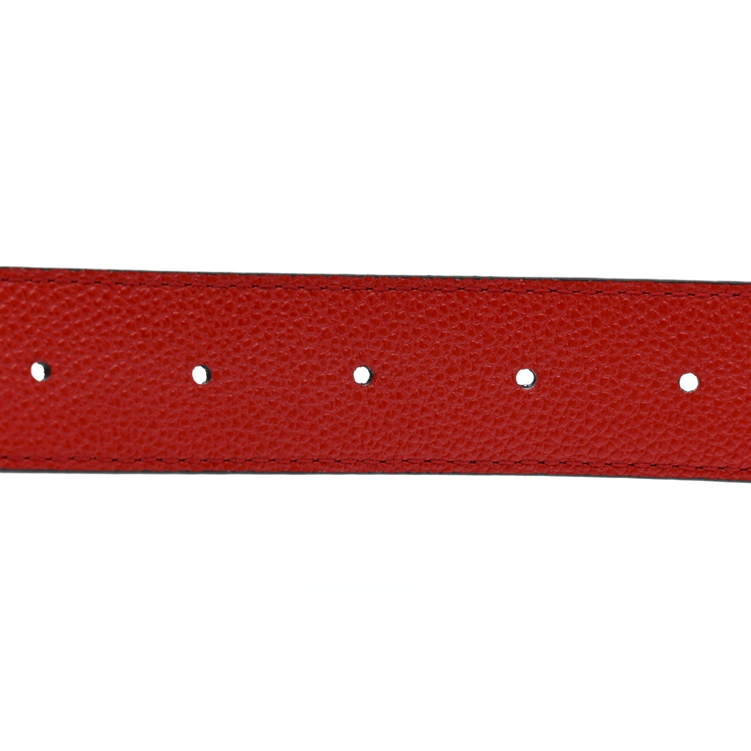 Monogram Calfskin LV Initiales Reversible Belt 75 30 Red