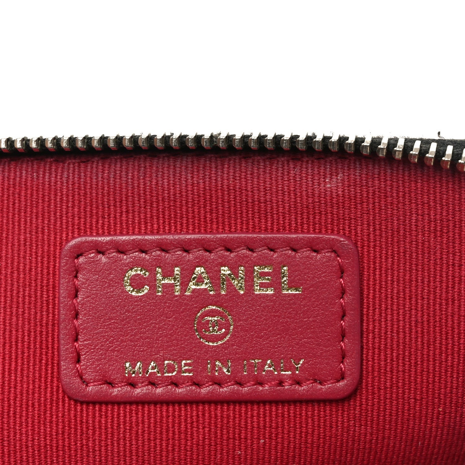 Lambskin Quilted Chanel 19 Zip Card Holder Wallet Black