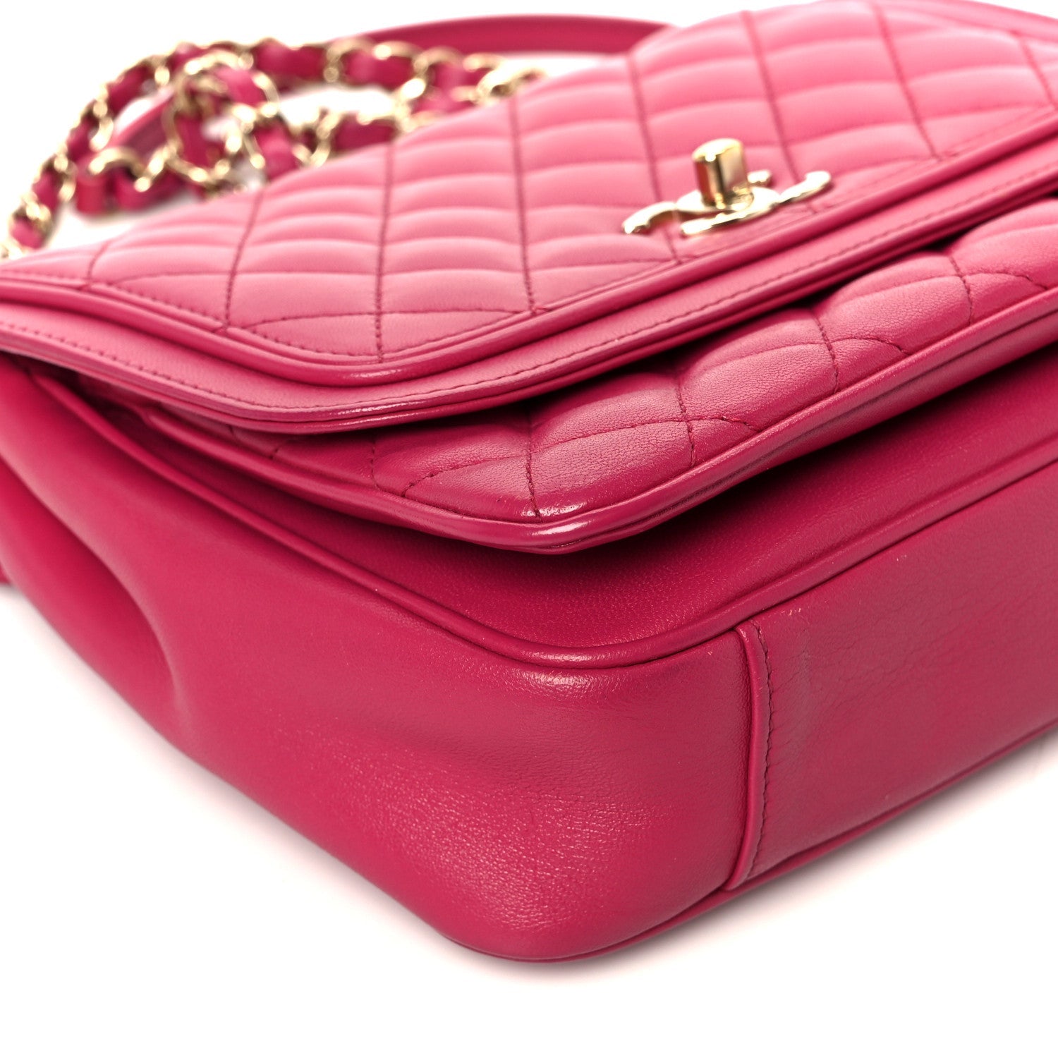 Lambskin Quilted Medium Lovely Day Flap Pink