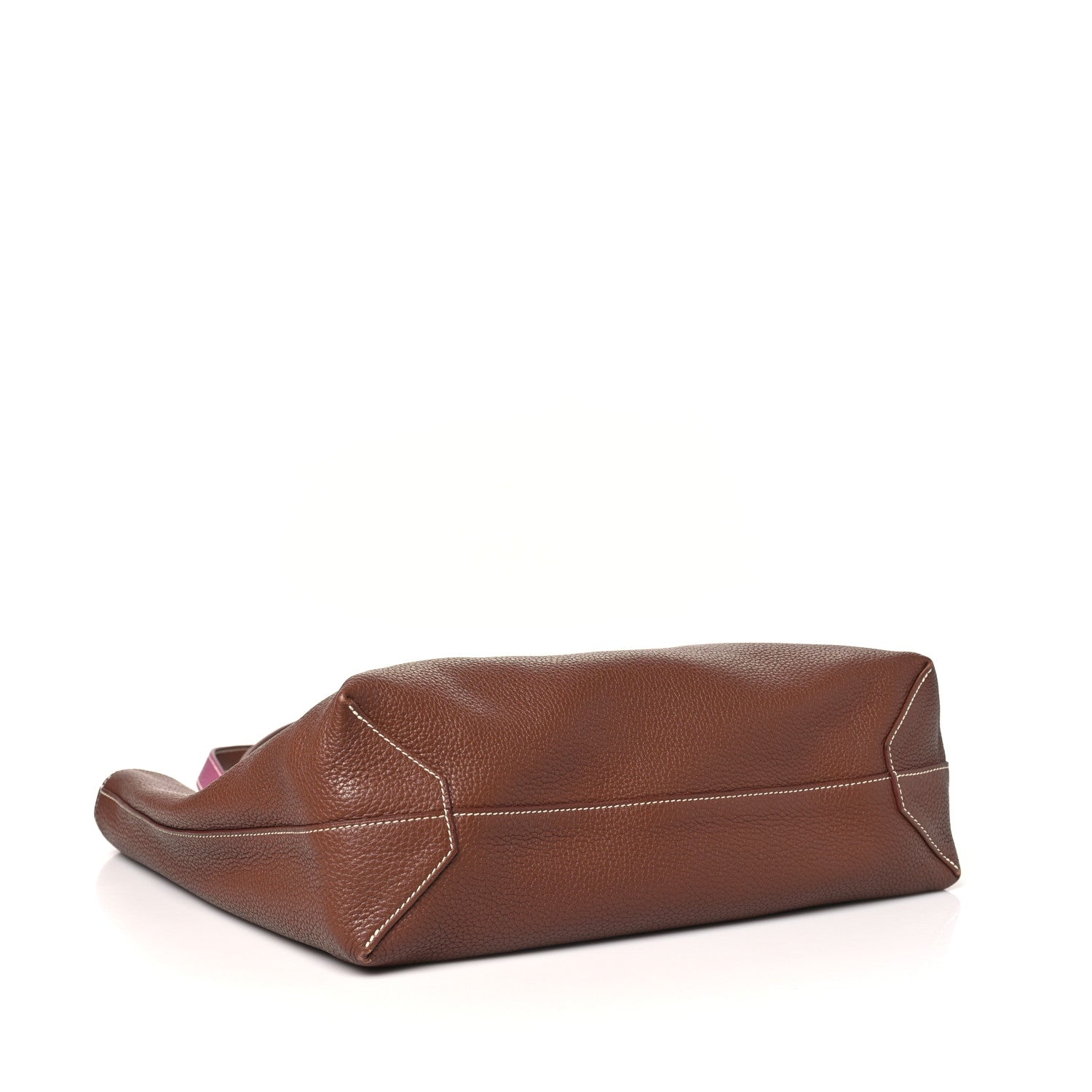 Taurillon Clemence Double Sens 36 Reversible Tote Marron Tosca