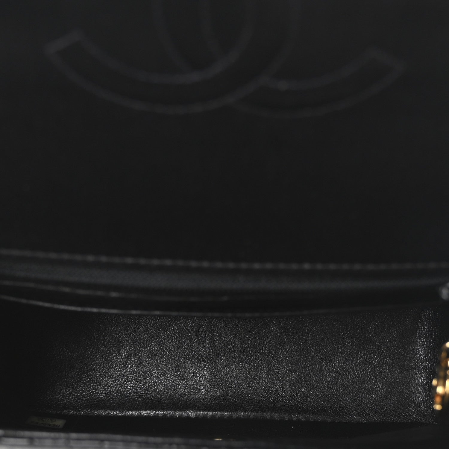 Matte Alligator Mini Square Flap Black