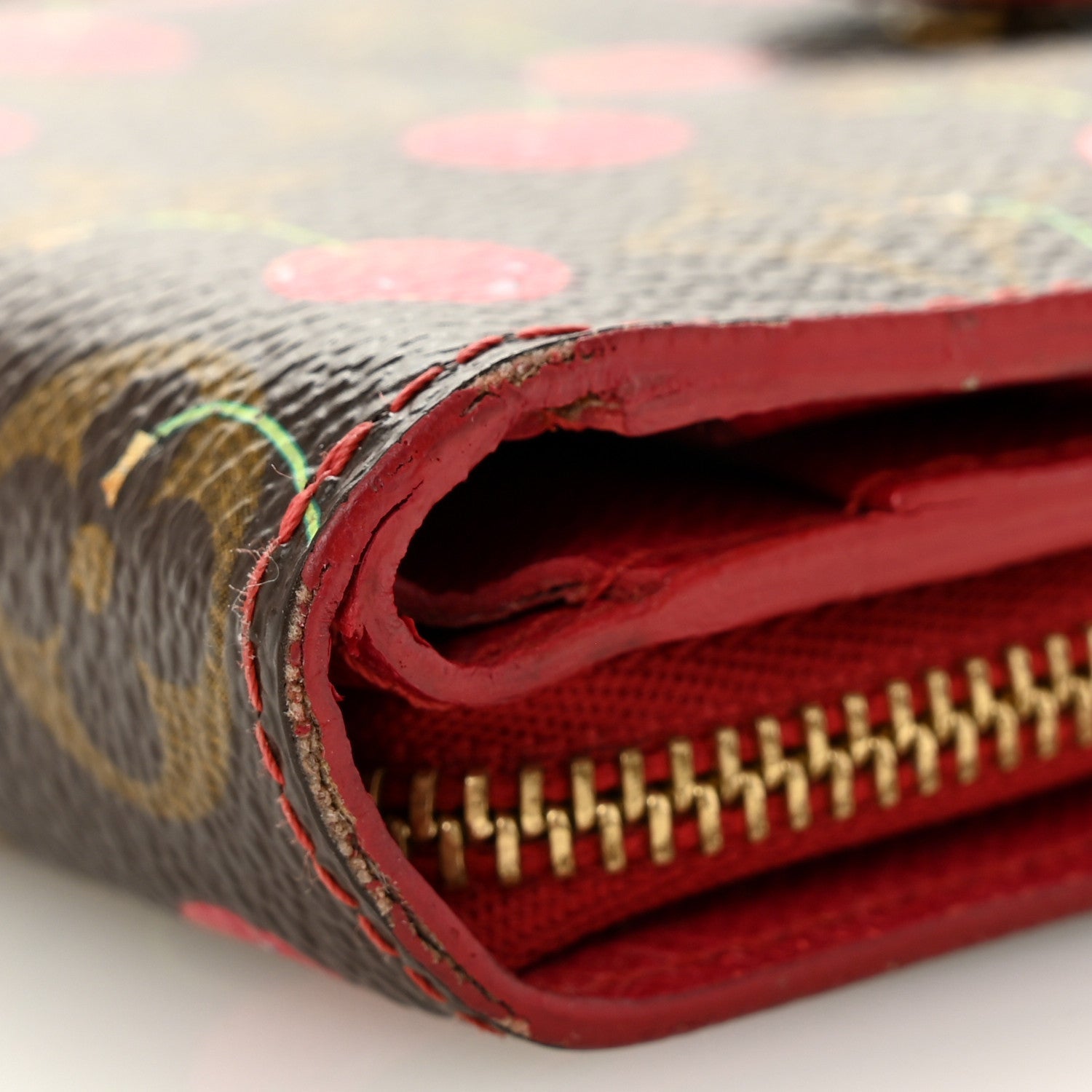 Monogram Cerises Compact Zipped Wallet