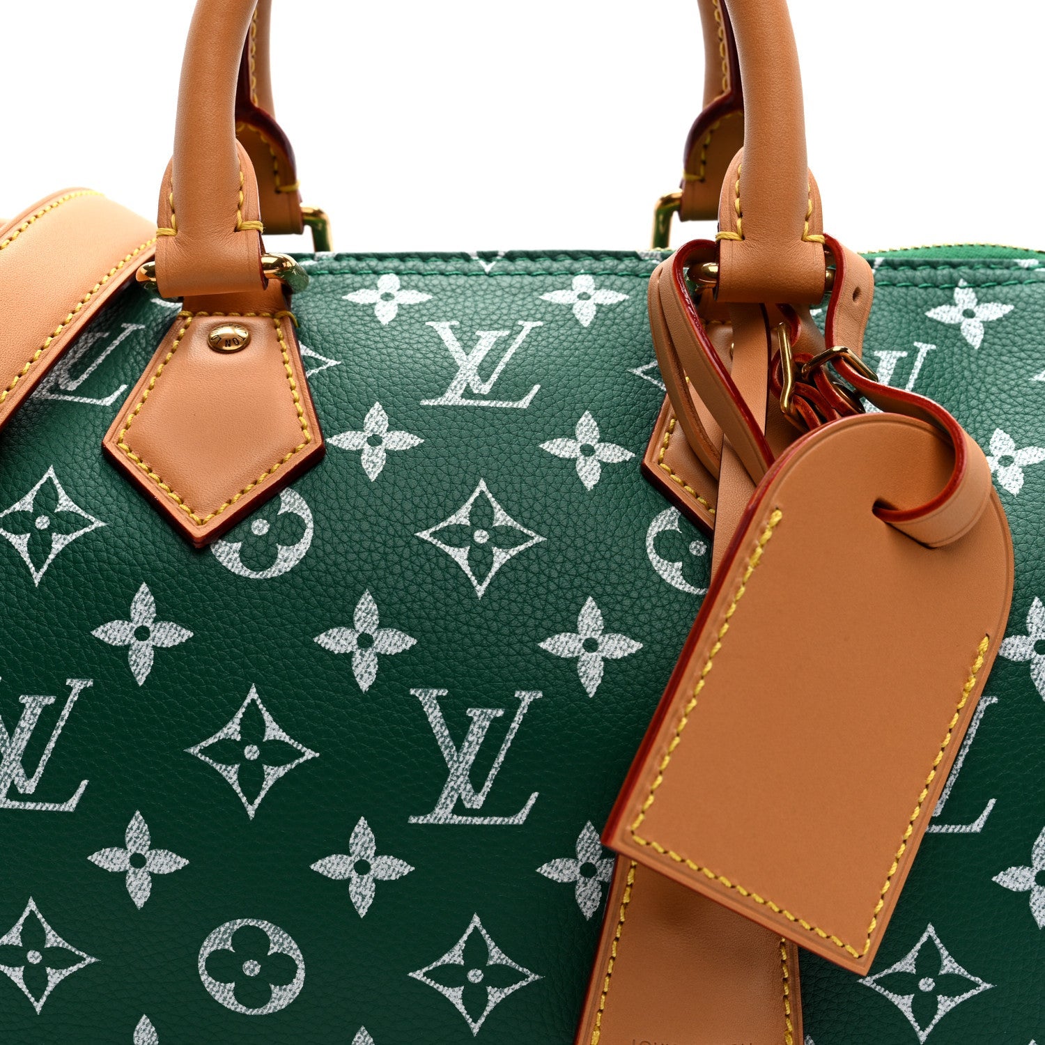 Calfskin Monogram Speedy P9 Bandouliere 25 Green