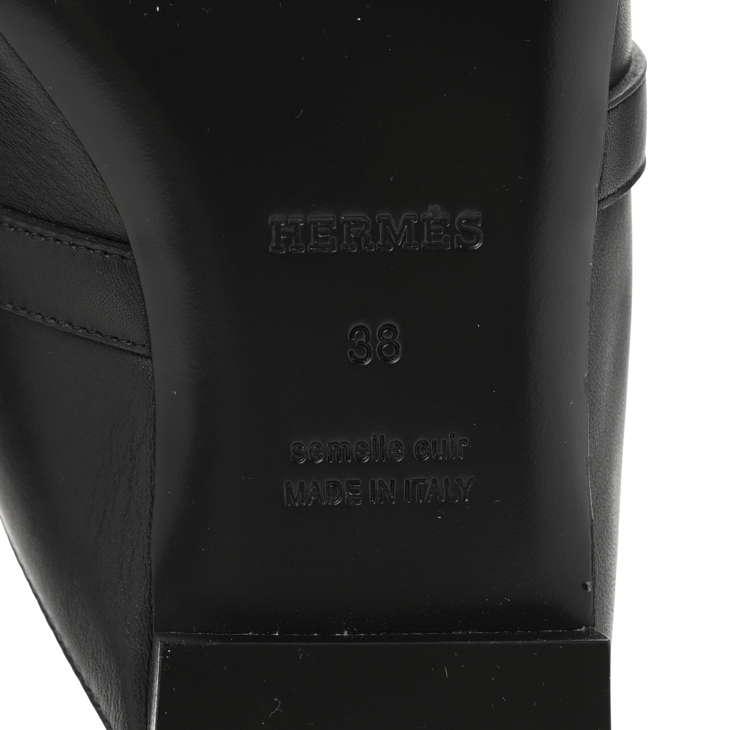 Calfskin Oz Mules 38 Black