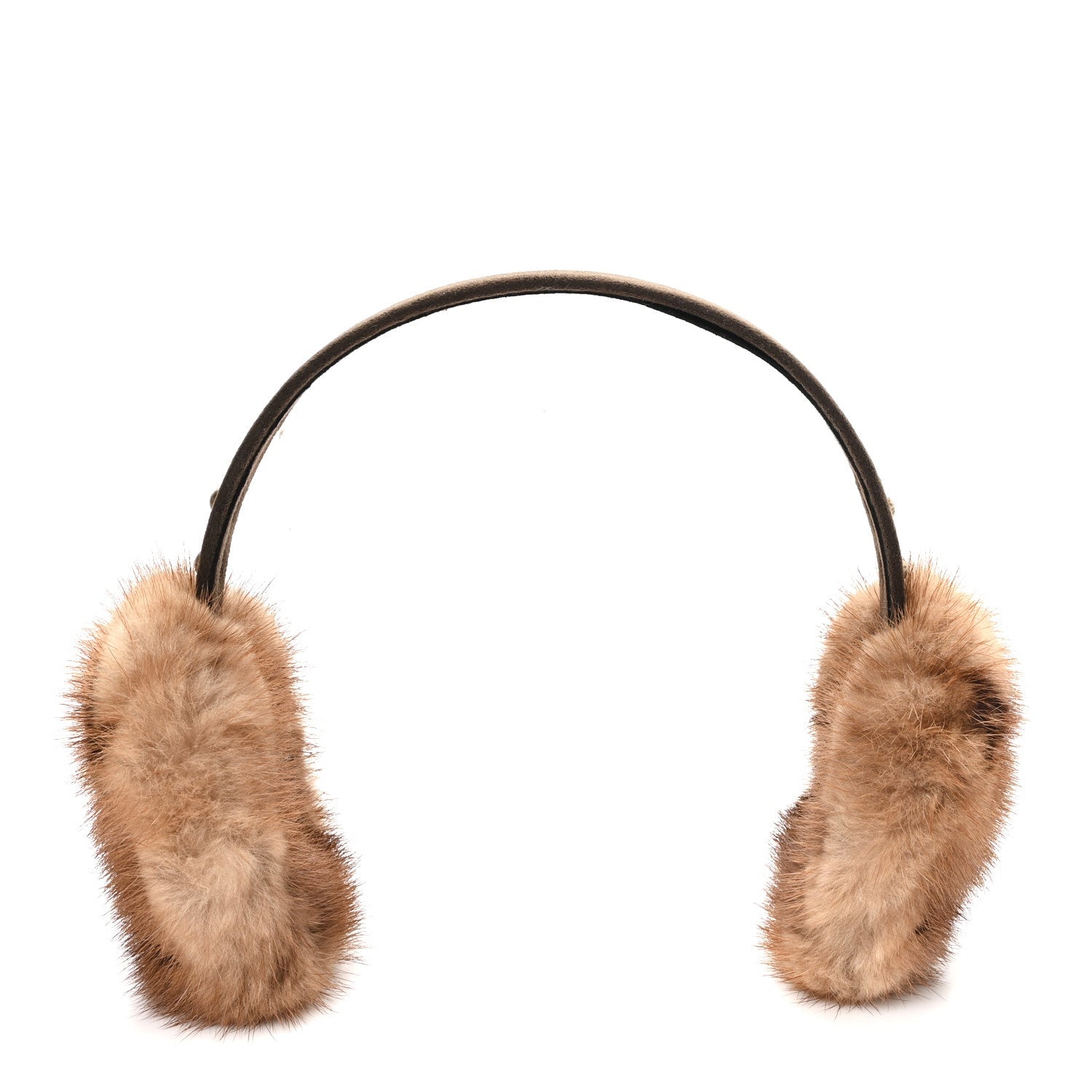 Mink Monogram Earmuffs Brown
