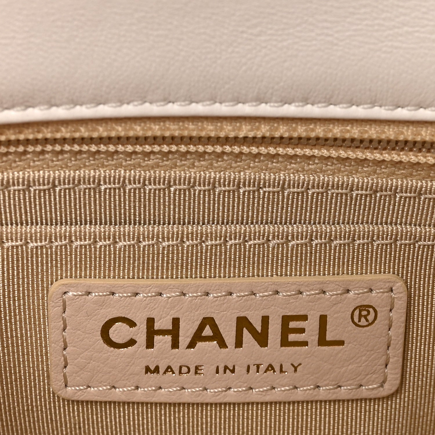 Lambskin Quilted Mini Romance Square Flap White