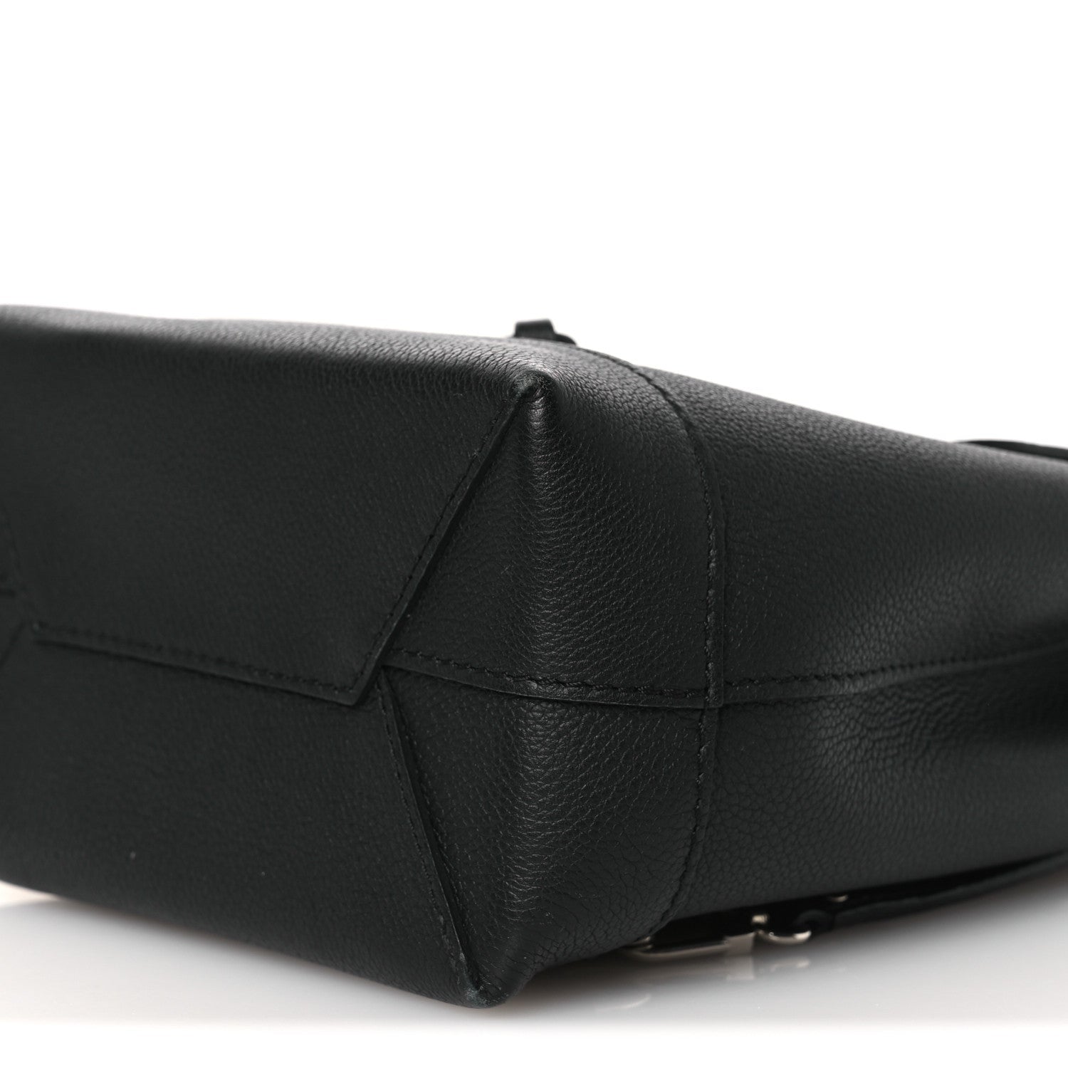 Calfskin Lockme Mini Backpack Black