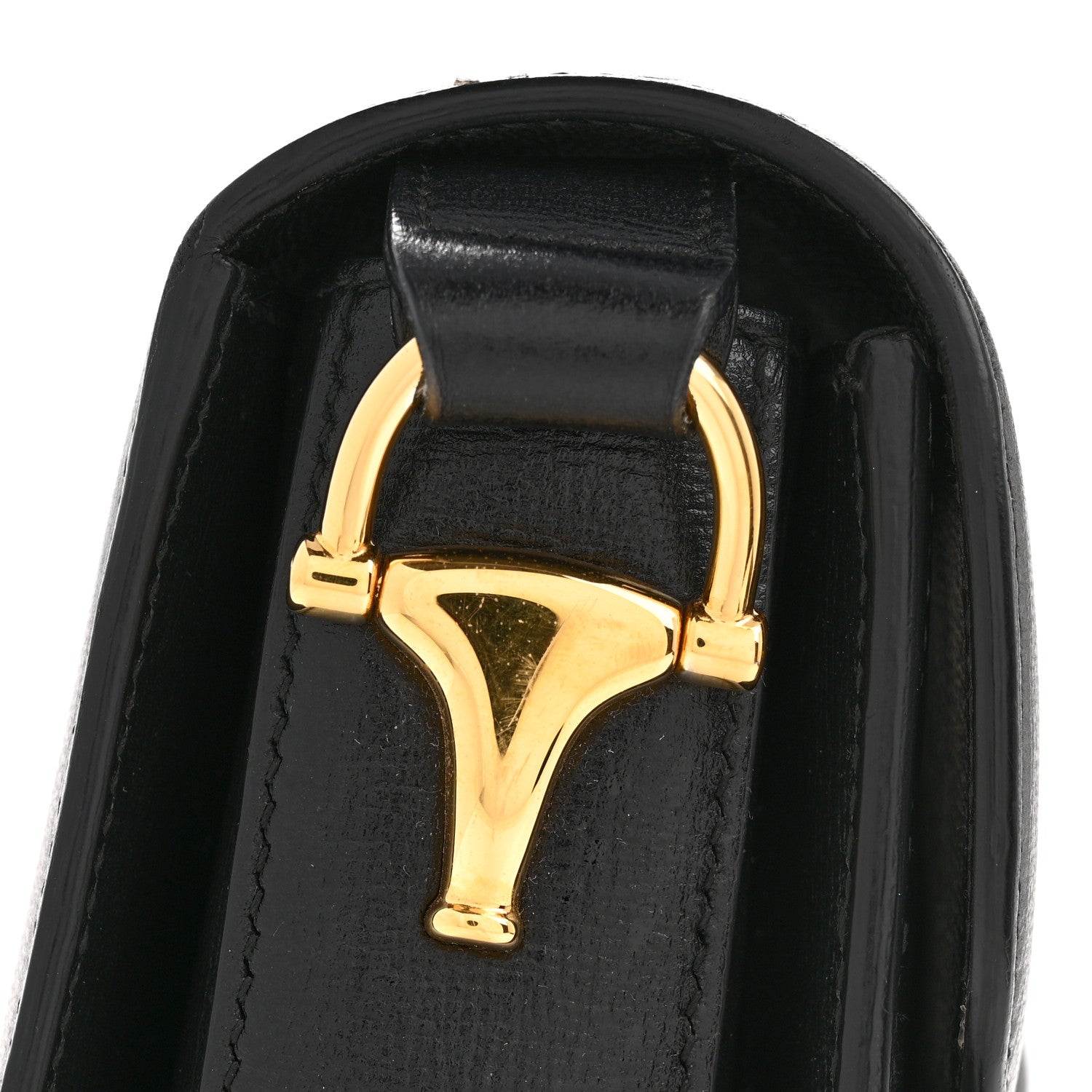 Azalea Calfskin Horsebit 1955 Shoulder Bag Black