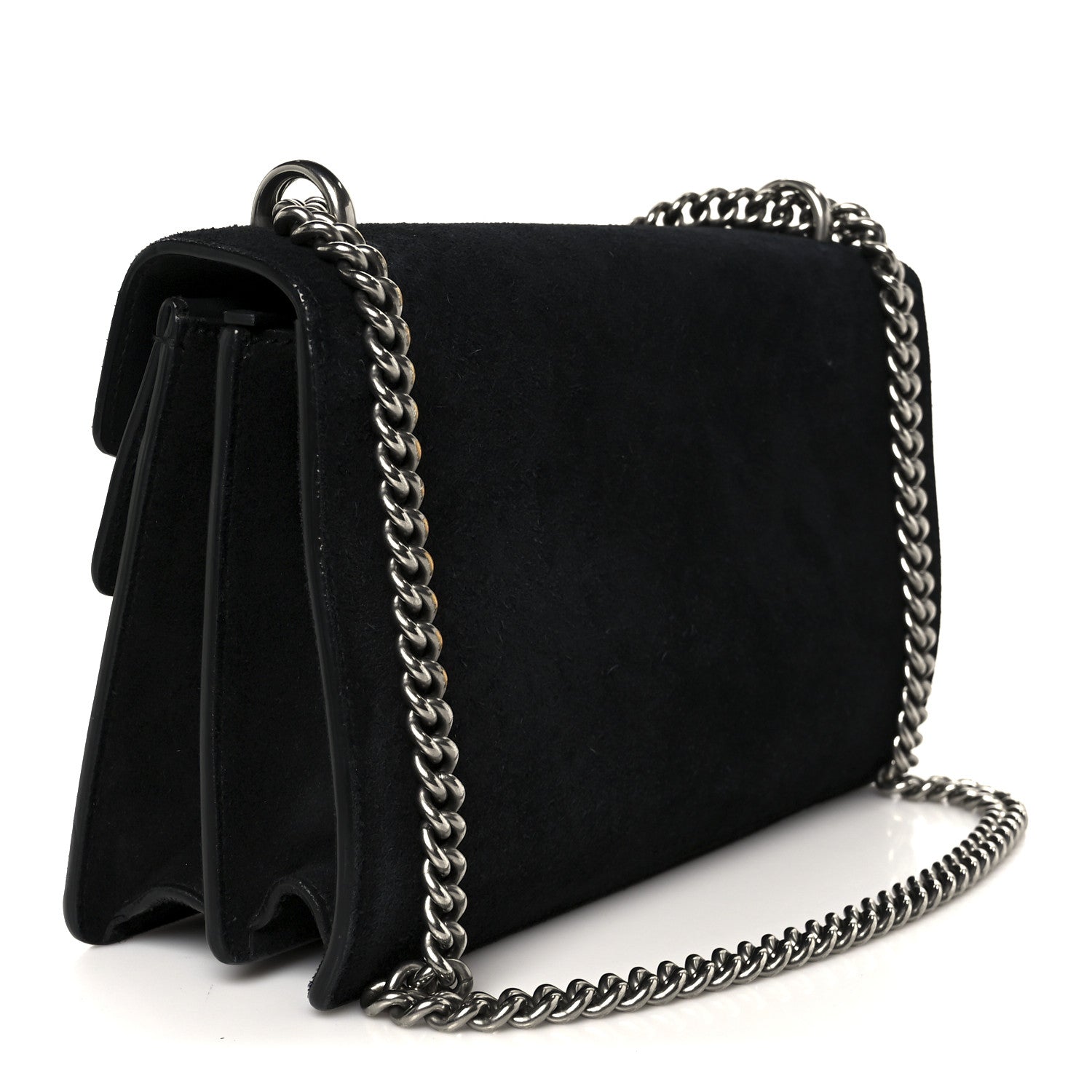 Suede Small Dionysus Shoulder Bag Black