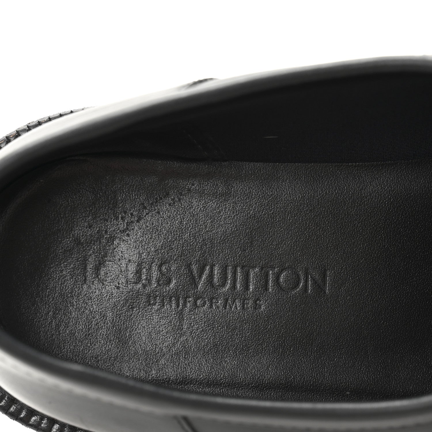 Calfskin Oversized Chain Academy Loafers 37 Black