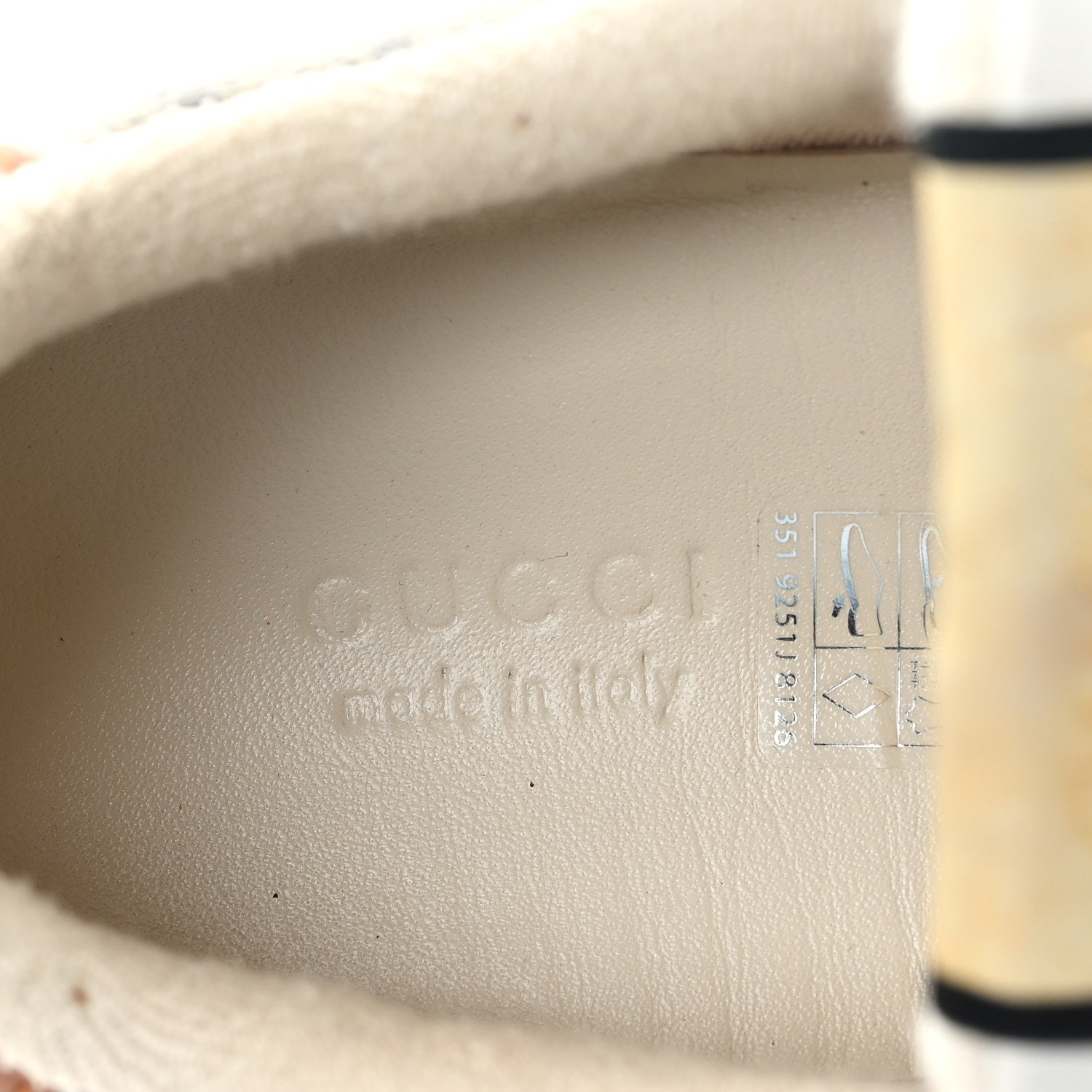 GG Supreme Monogram Harness Calfskin Web Womens Screener Sneakers 39 Beige Ebony Rosso Harness Brown