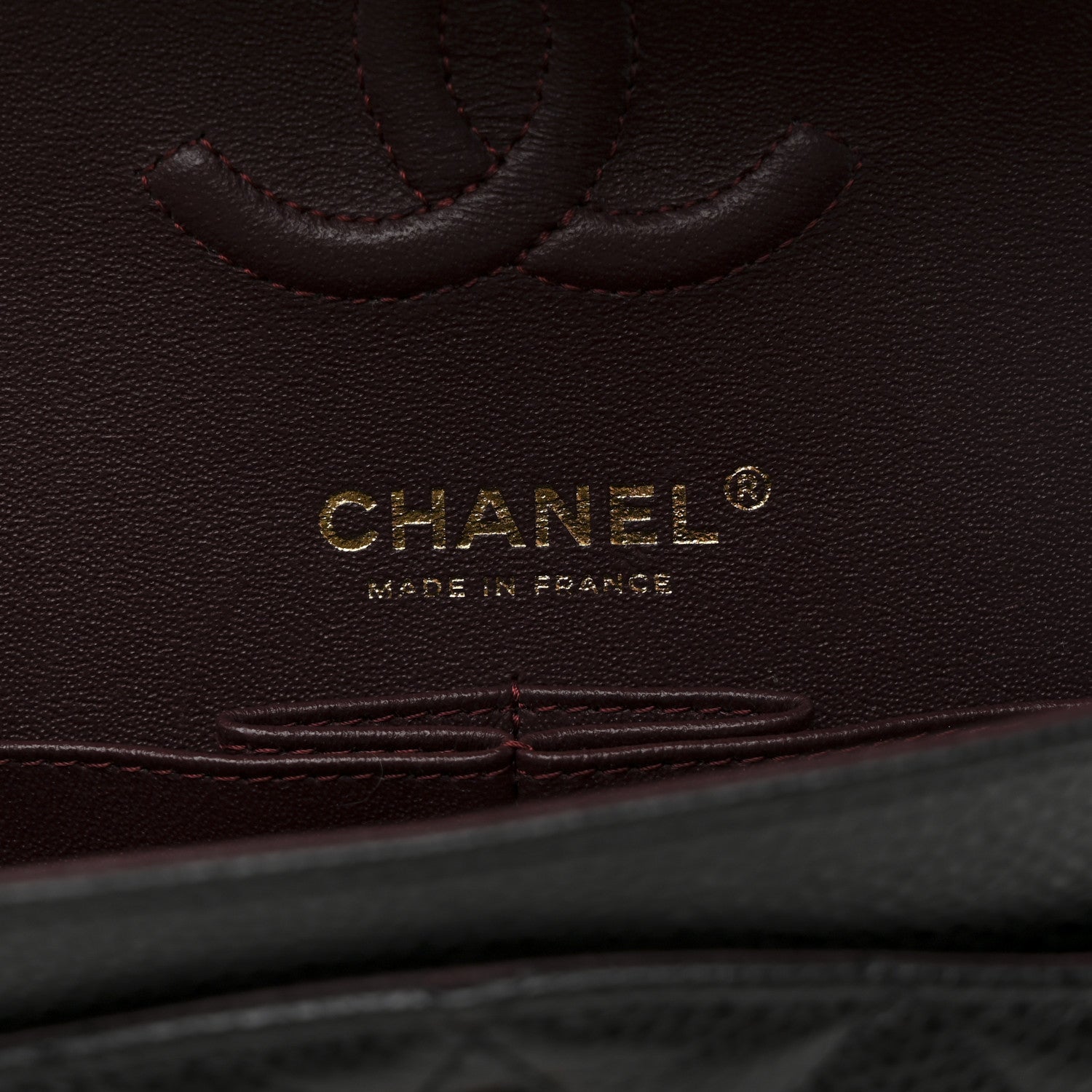 Caviar Quilted Small Double Flap Black