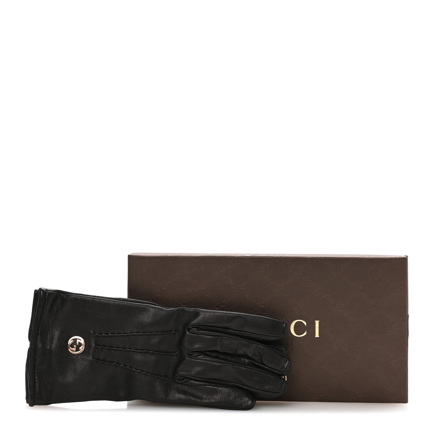 Lambskin Donna GG Gloves Black